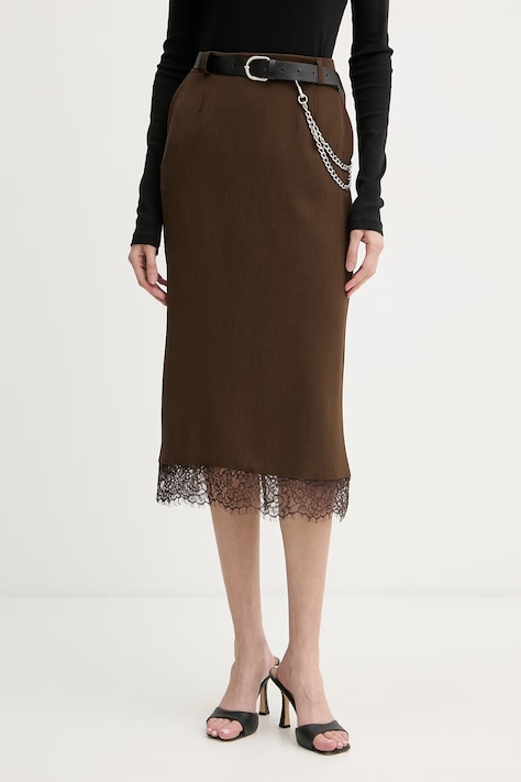 Haveone szoknya kivágással barna GVS-Q026