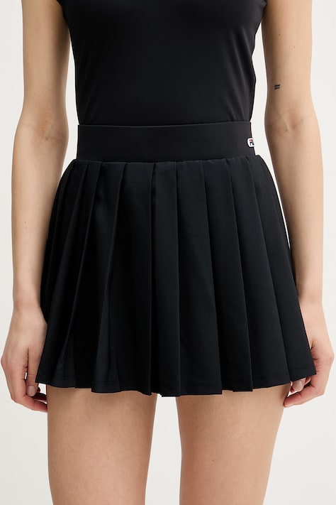 Fila spódnica plisowana FERRAGLIA czarna gładka FAW1311