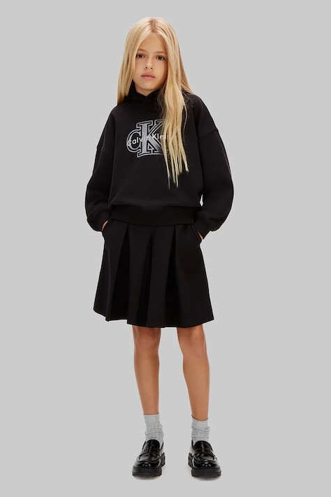 Παιδική φούστα Calvin Klein Jeans χρώμα: μαύρο, IG0IG03059