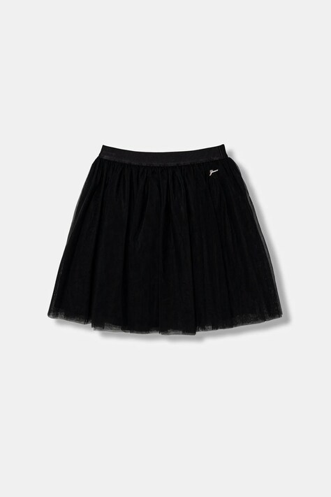 Guess spódnica dziecięca kolor czarny mini rozkloszowana J6RD14 KBZN0