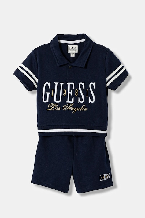 Guess komplet dziecięcy 2-pack kolor granatowy J6RG00 KAN04