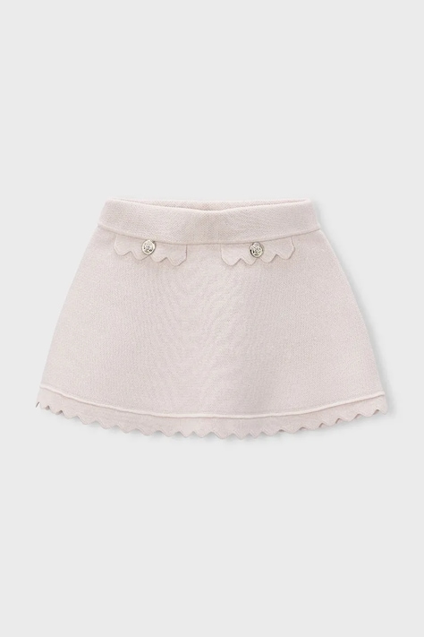 Детская юбка Mayoral цвет бежевый mini расклешённая 3902