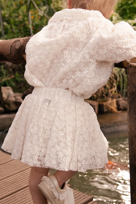 Donsje fustă fete Ilea Skirt culoarea alb, mini, evazati, 4114900