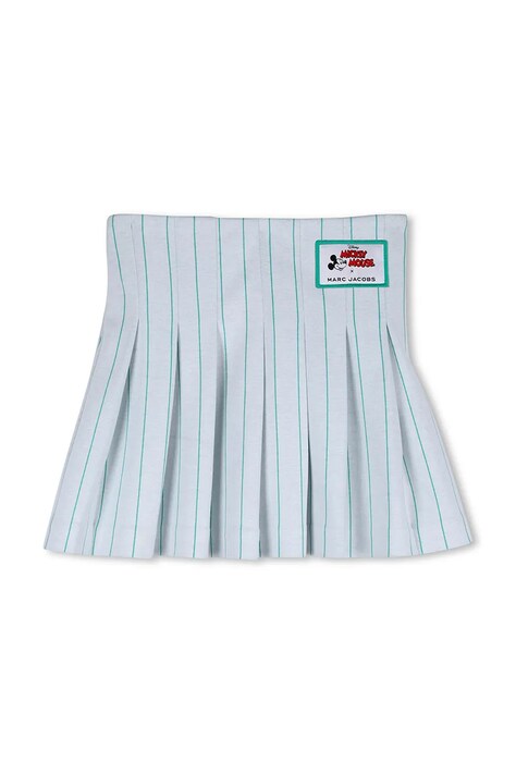 Marc Jacobs spódnica z bawełną turkusowa W60737
