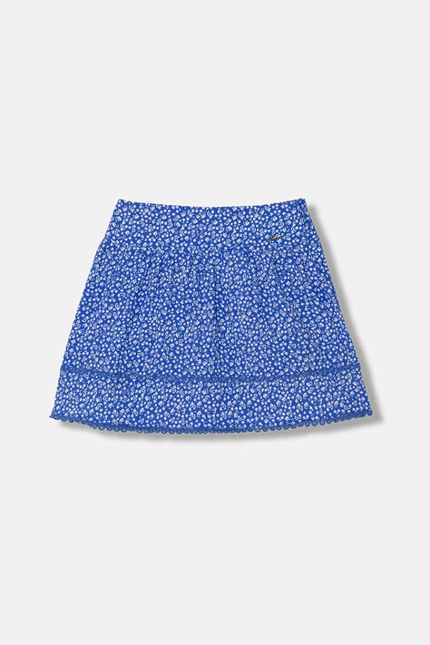 Guess spódnica dziecięca kolor niebieski mini rozkloszowana J6GD02 WG5S2