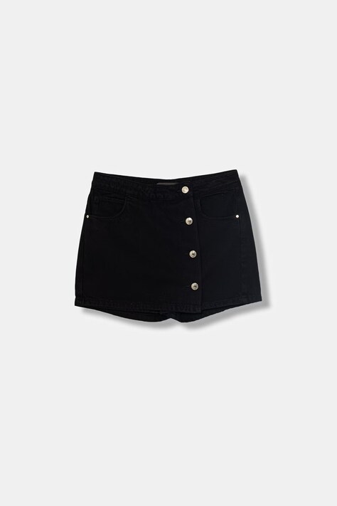 Guess spódnicospodnie jeansowe czarne gładkie J6GD13 WR510