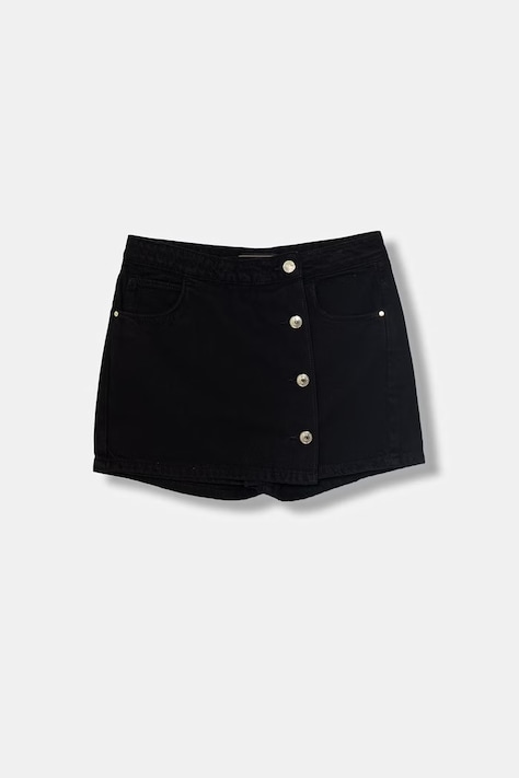 Guess spódnicospodnie jeansowe czarne gładkie J6GD13 WR510