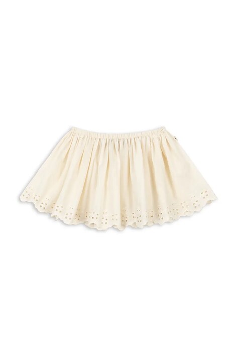 Konges Sløjd спідниця бавовняна POSEY SKIRT — SS26-SDG02H, бежевий — фото 2