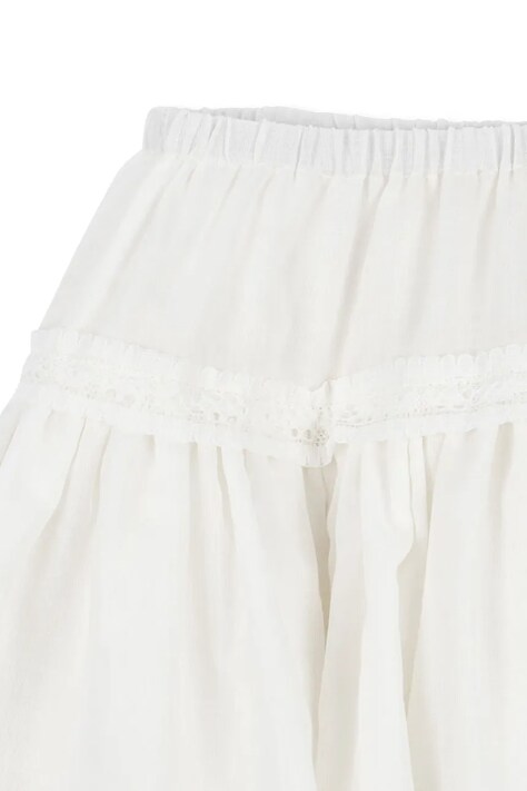 Konges Sløjd спідниця бавовняна MORA SKIRT GOTS — SS26-SDG02J, білий — фото 4