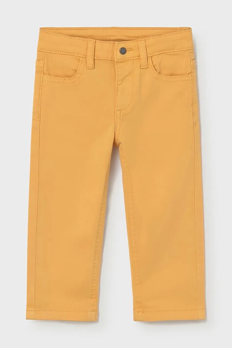 Mayoral spodnie niemowlęce kolor pomarańczowy gładkie 549