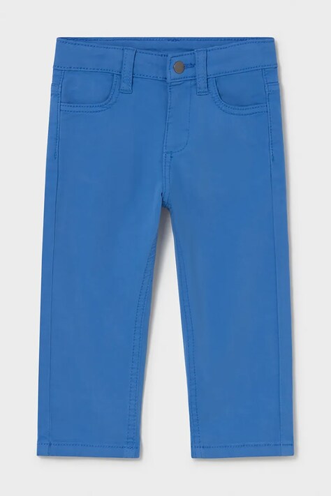 Mayoral spodnie niemowlęce kolor niebieski gładkie 549