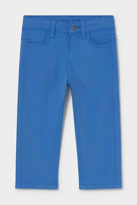 Nohavice pre bábätká Mayoral modrá farba, jednofarebné, 549
