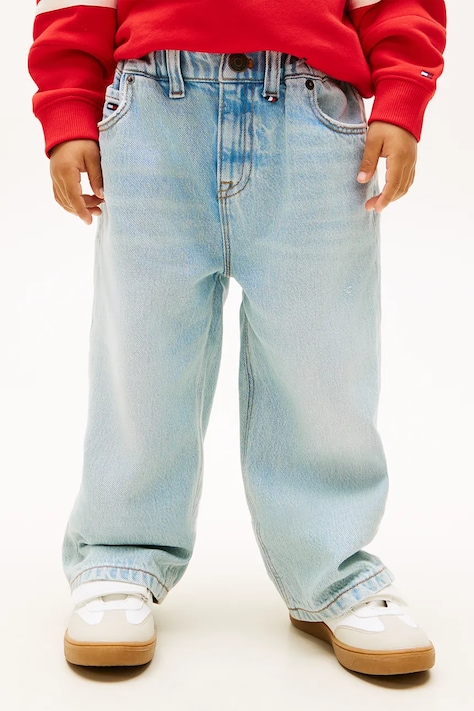 Tommy Hilfiger rifle wide leg detské LB WIDE modré KB0KB10289