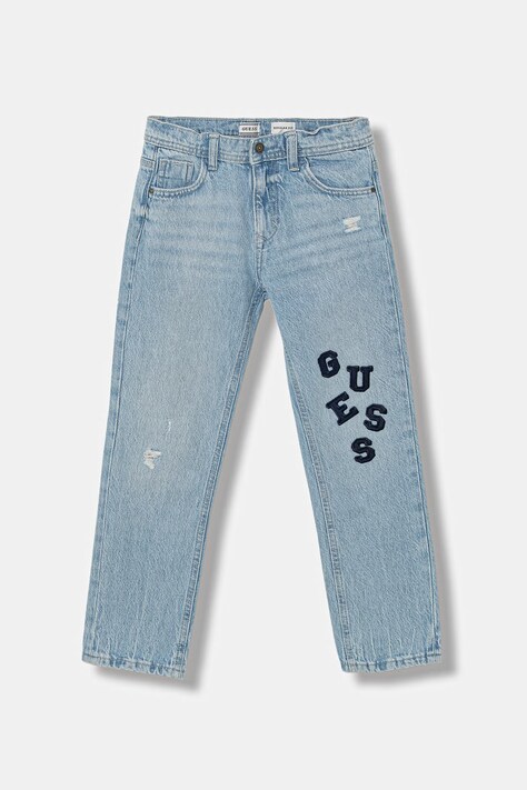 Guess jeansy regular dziecięce niebieskie N6GA03 D5D70