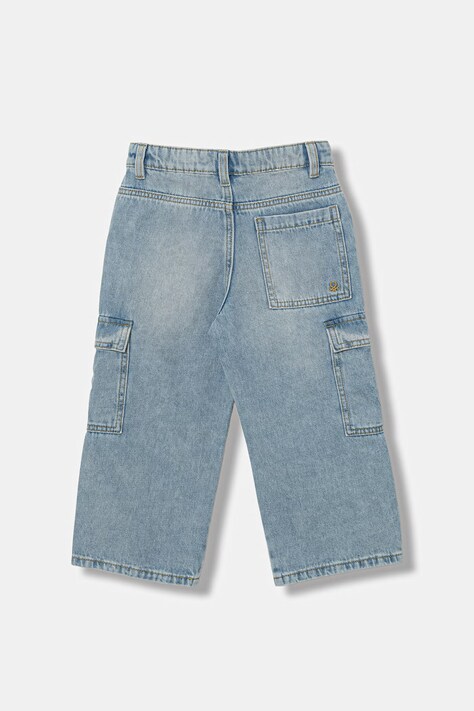 United Colors of Benetton Джинси loose дитячі — SS26-SJB02R, блакитний — фото 2