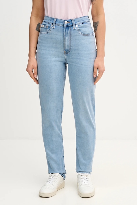 Džíny Calvin Klein Jeans dámské, high waist, LV047E618G