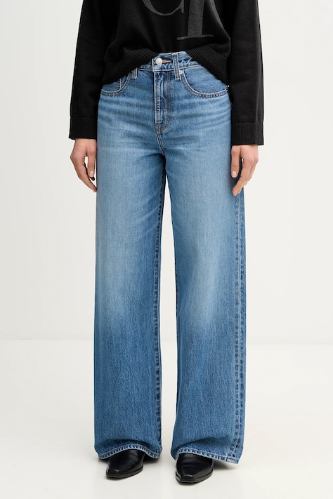 Τζιν παντελόνι Calvin Klein Jeans χρώμα: μπλε, LV047E701G