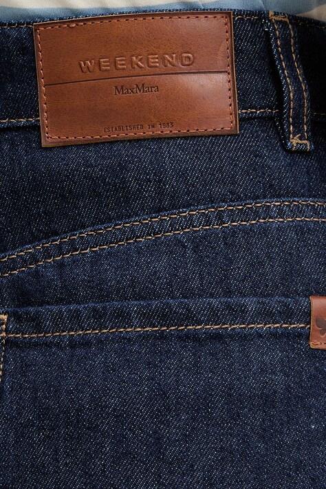 Weekend Max Mara jeansy VEGA damskie kolor granatowy 2615181041600