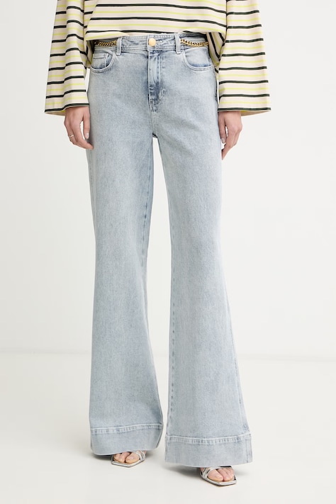 Marciano by Guess jeansy wide leg damskie ALYSSA niebieskie G6GA05 D1039