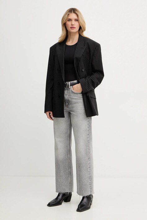 AllSaints jeansy damskie high waist W084ED