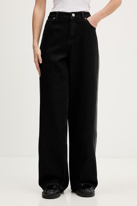 adidas Originals jeansy Firebird damskie high waist KD2909