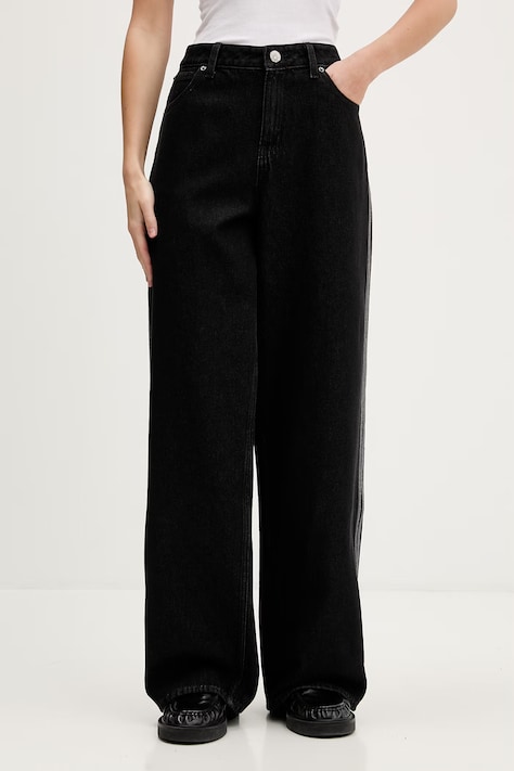 adidas Originals jeansy Firebird damskie high waist KD2909