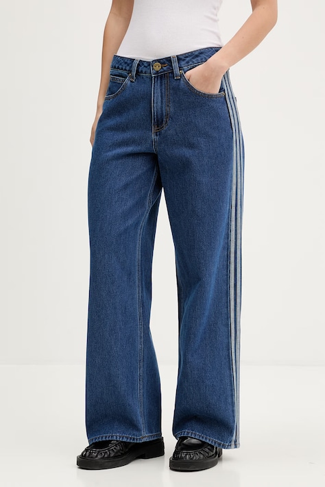 adidas Originals jeansy Firebird damskie high waist KD2935