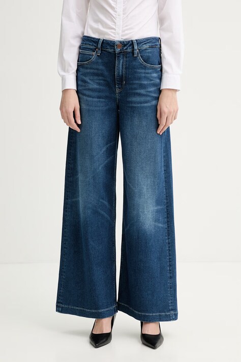 Guess jeansy damskie kolor granatowy W6RA1C D6883