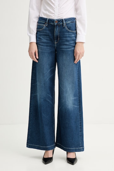 Guess jeansy damskie kolor granatowy W6RA1C D6883