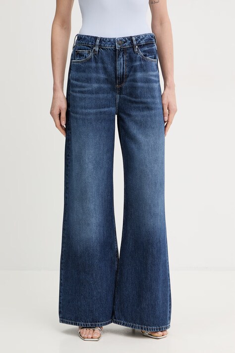Guess jeansy damskie kolor granatowy W6RA82 D3Y0L