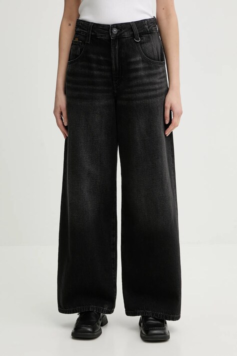 G-Star jeansy Skater High Loose damskie kolor czarny D25286-D933