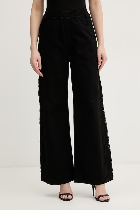 Pinko spodnie damskie czarne high waist 106422 A33U