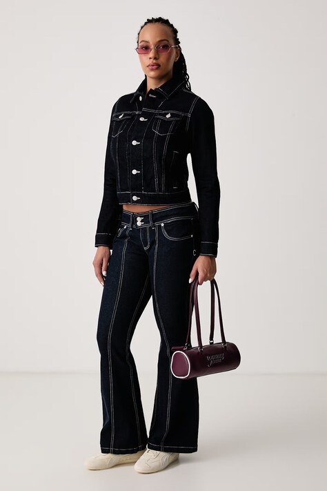 Juicy Couture Джинси flare жіночі темно-сині JCDJE225955