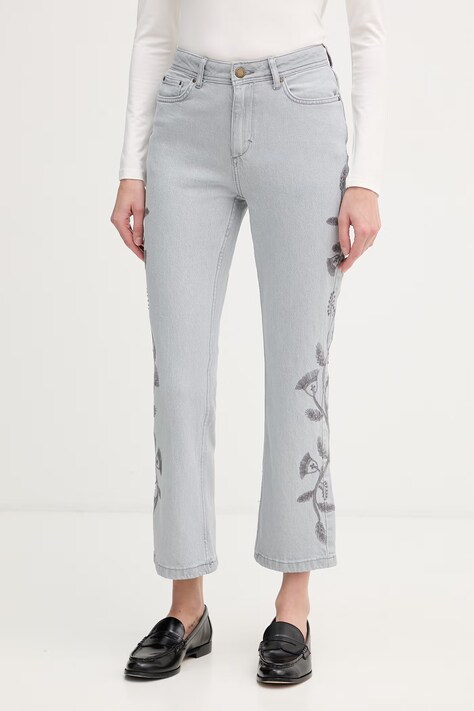 Hoss Intropia jeansy flare damskie szare 8023248