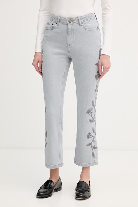 Hoss Intropia jeansy flare damskie szare 8023248