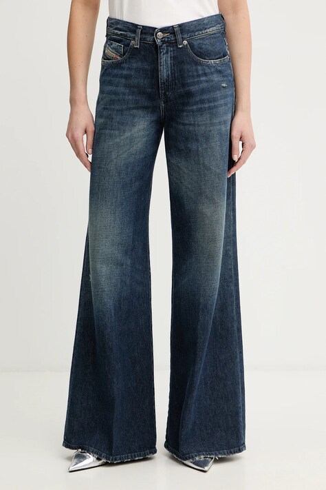 Diesel jeansy 1979 D-AKEMI L.32 damskie kolor niebieski A03624.09N70