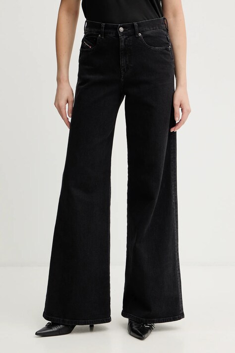 Diesel jeansy 1979 D-AKEMI L.32 damskie kolor czarny A03624.09N89