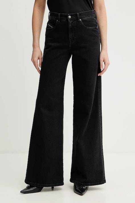 Diesel jeansy 1979 D-AKEMI L.32 damskie kolor czarny A03624.09N89