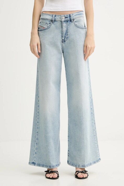 Diesel jeansy 1979 D-AKEMI L.30 damskie kolor niebieski A03625.0ADBJ