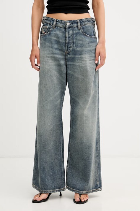 Diesel jeansy wide leg damskie 1996 D-SIRE L.30 niebieskie A06926.0BEBL