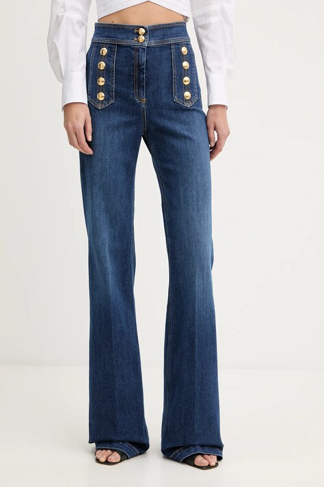 Elisabetta Franchi jeansy damskie high waist PJ19D61E2