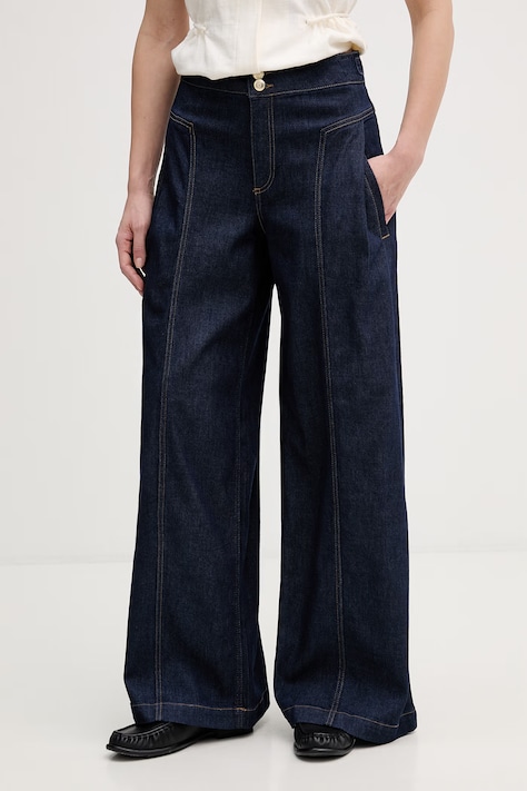 Mos Mosh jeansy Verone damskie kolor granatowy 178500