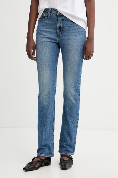 Levi's jeansy WEDGIE damskie kolor niebieski 003NE-0000