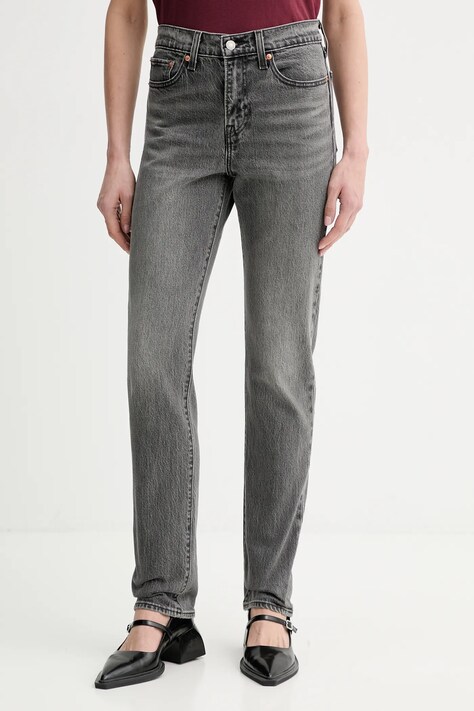 Levi's jeansy WEDGIE damskie kolor szary 003NE-0000
