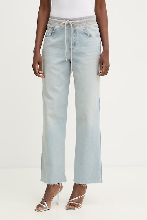 Παντελόνι Liu Jo χρώμα: μπλε, UA6214 D0340