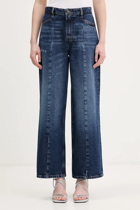Guess Jeans jeansy damskie kolor granatowy W6RA1H D5M4N