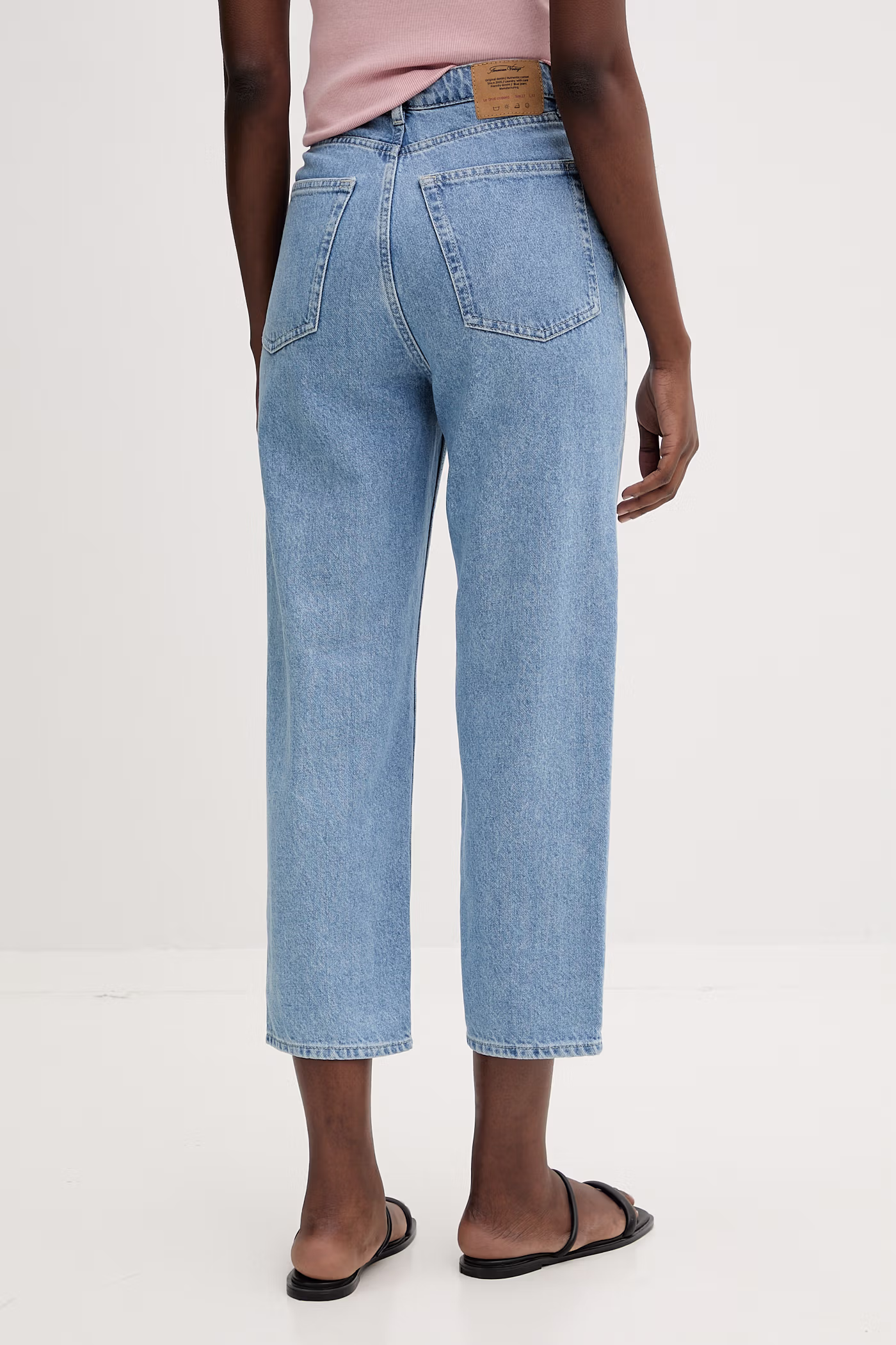 American Vintage джинси relaxed fit жіночі — SS26-SJD0DB, блакитний — фото 3