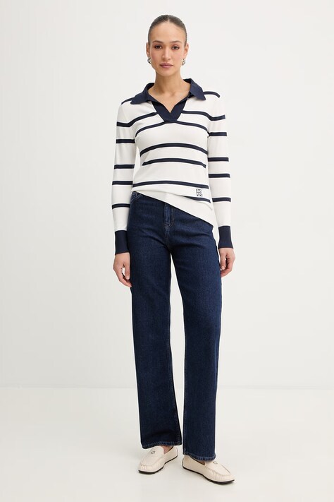 Trussardi jeansy damskie high waist P4409300336N