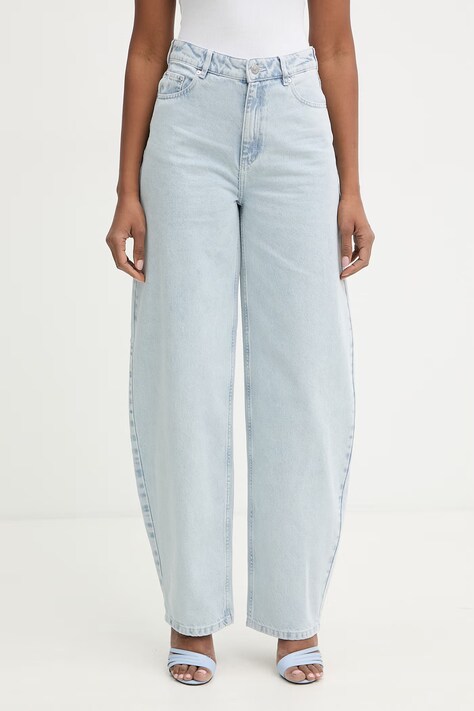 Gestuz jeansy relaxed fit damskie niebieskie 10911015