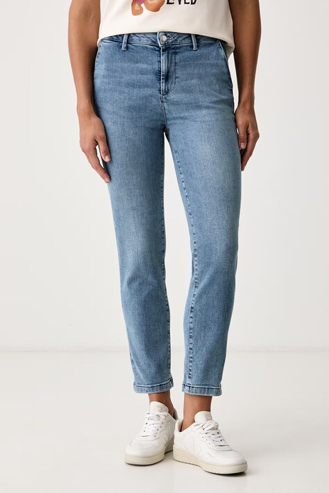 United Colors of Benetton Jeansy chino damskie granatowe 4LCBDF0B8